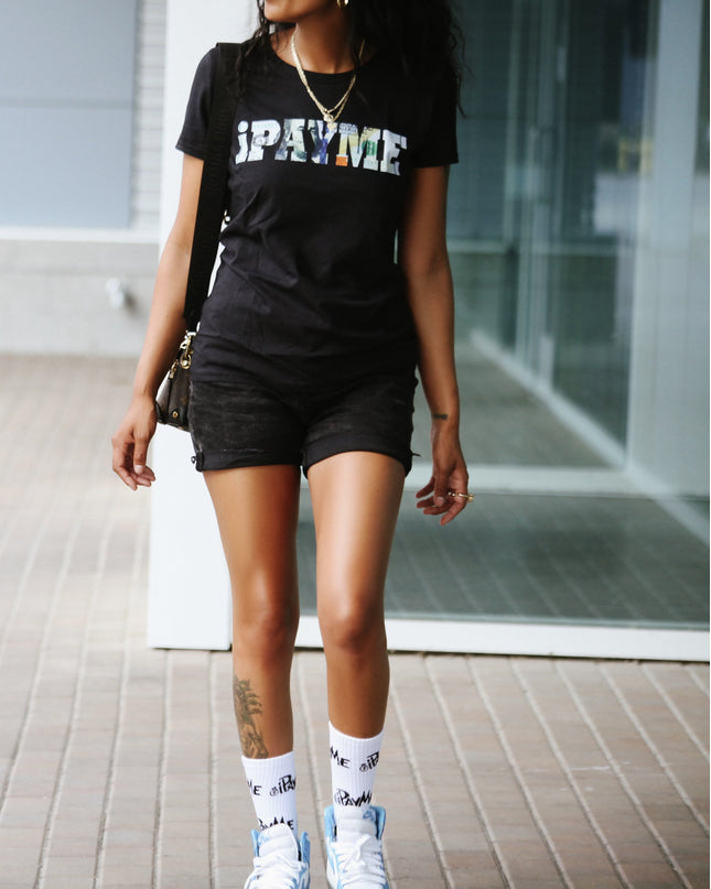 Women's Black Signature Logo T-Shirt