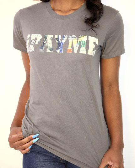 Women’s Grey iPayMe Logo T-Shirt