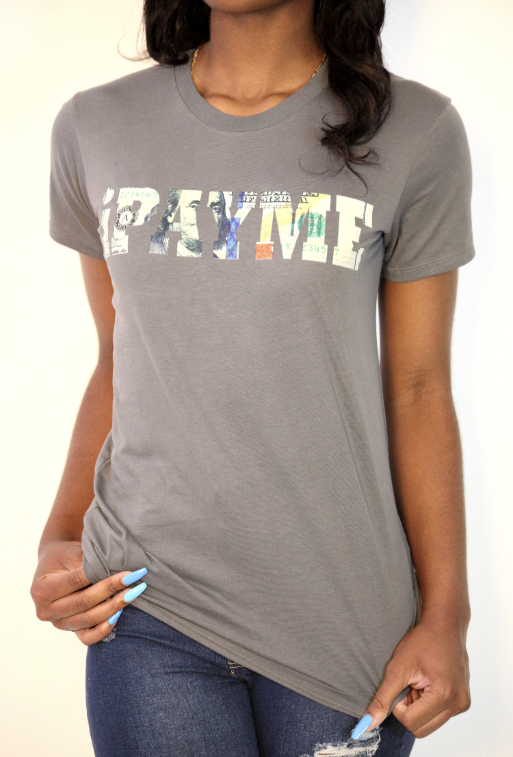 Women’s Grey iPayMe Logo T-Shirt