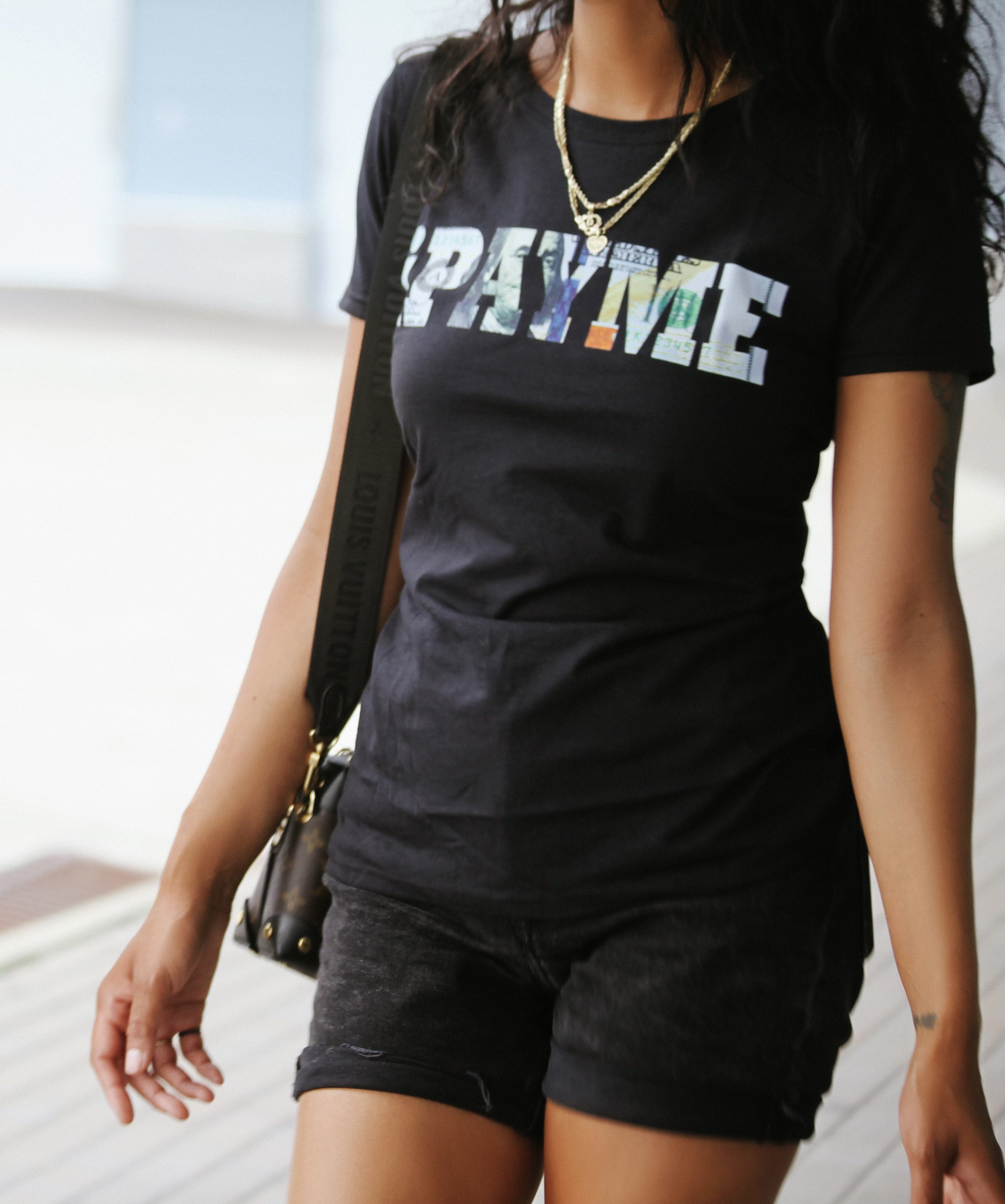Women's Black Signature Logo T-Shirt – iPayMe