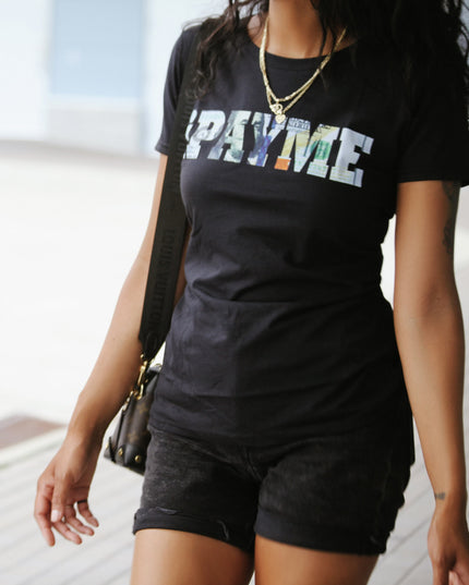 Women's Black Signature Logo T-Shirt