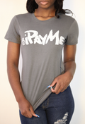 Women’s Grey w/ white iPayMe Lettering T- Shirt