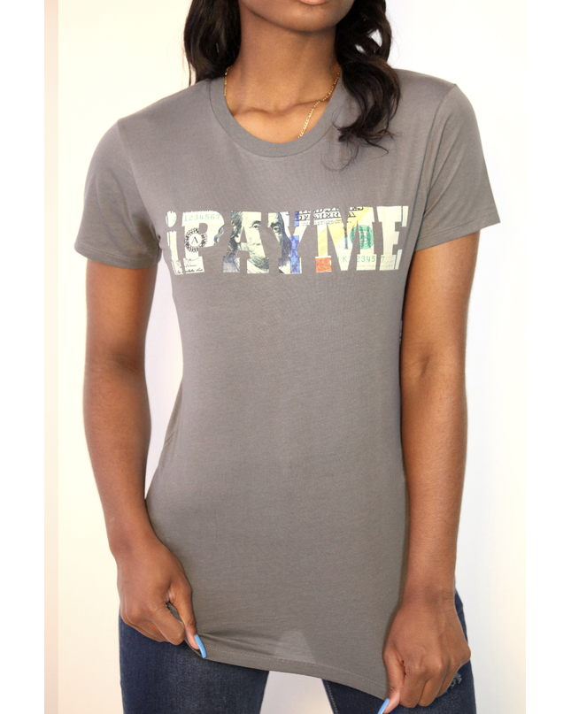 Women’s Grey iPayMe Logo T-Shirt